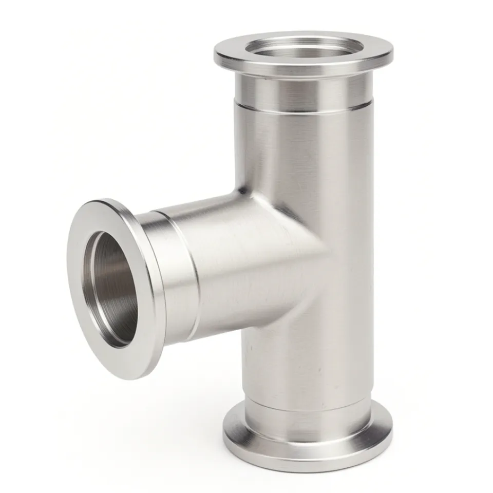 [211-261] T-Stück ISO-KF (Al 6082, DN 10 ISO-KF)