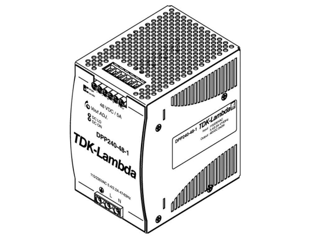 [560-324] Alimentation pour rail DIN, 24V,10A LDS3/CS4