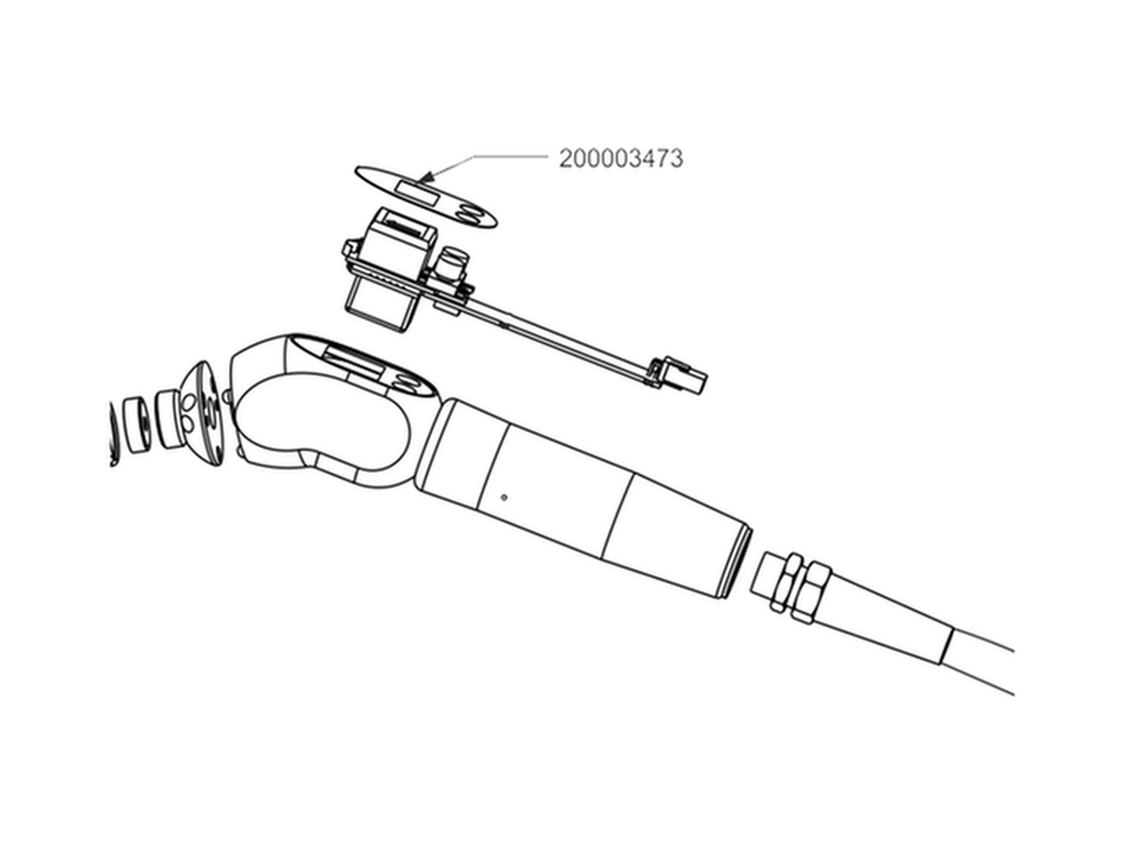 [200003473] Frontfolie mit Abstandshalter für Taster
