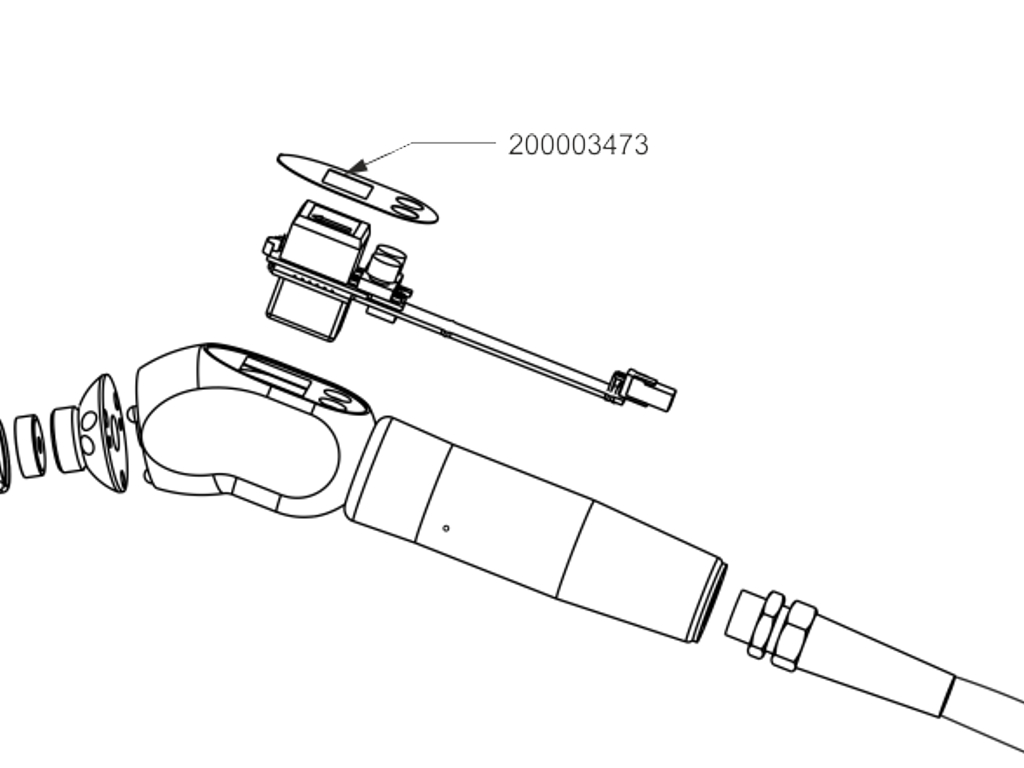 [200003473] Frontfolie mit Abstandshalter für Taster