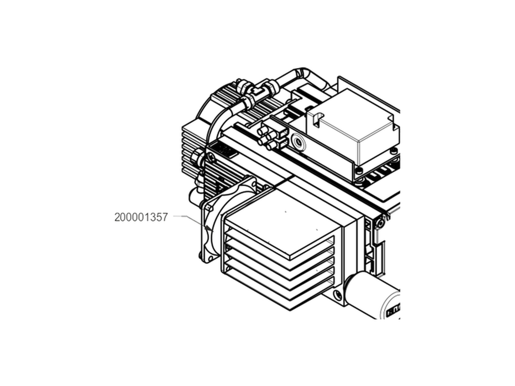 Diyaframlı pompa için fan PJ27534-95 0,5, 24V