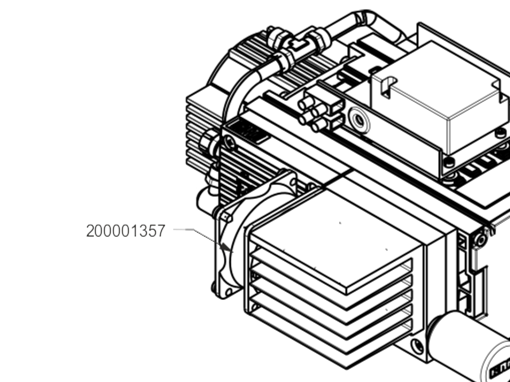 Diyaframlı pompa için fan PJ27534-95 0,5, 24V