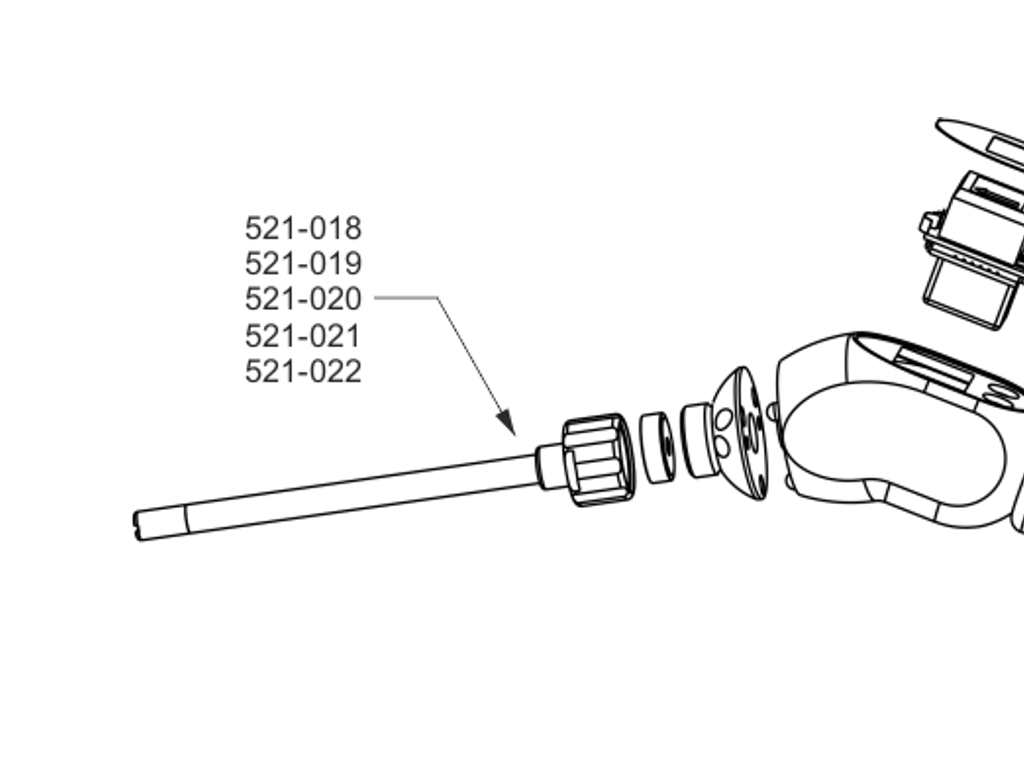 Sniffer ucu ST385XL, 385 mm, sert