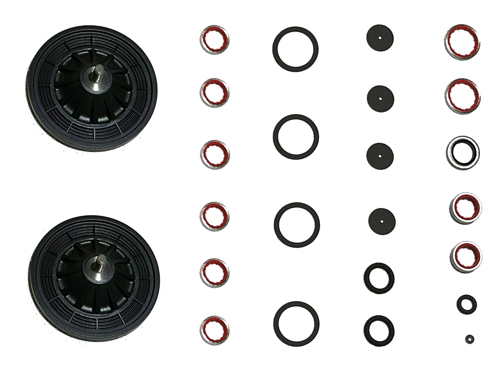 Wear parts set for diaphragm pump MVP015 